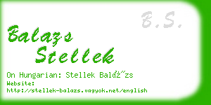 balazs stellek business card